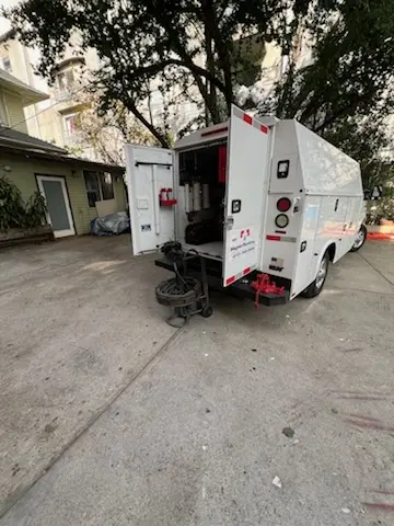 Magnet Plumbing service vehicle on-site for Slab Leak Repair in Loxahatchee Club